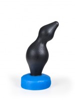 Silikon Anal Plug Falun 18x3,9-6,1cm schwarz/Blau