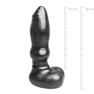 Animal Dildo "Great Dane" 25x4,5-6cm schwarz Realistische Nachbildung