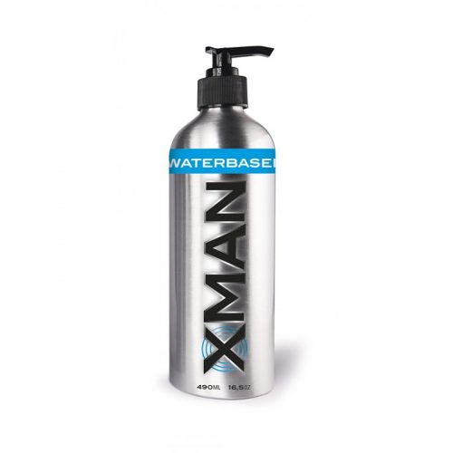 X-Man Waterbased Gleitmittel 490ml (Aluminium Pumpflasche)