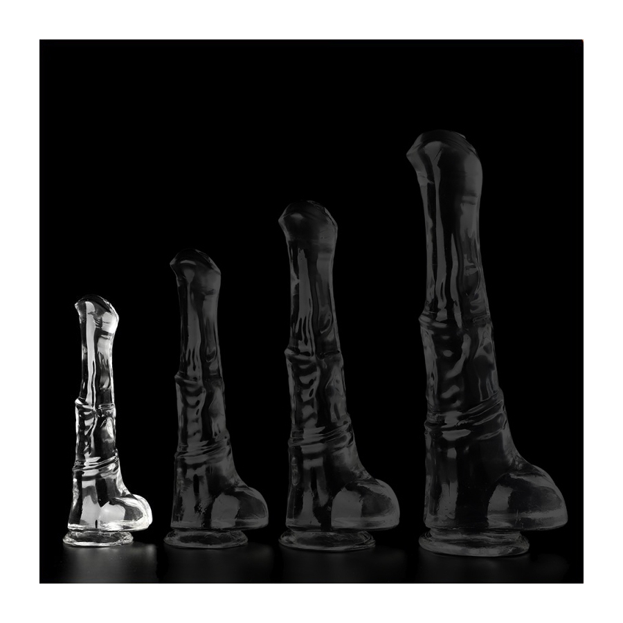 Transparenter Pferde Dildo "Hestur" in 4 Gren mit Saugnapf | eBay.de
